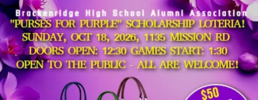 Purses for Purple Scholarship Loteria