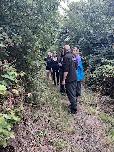 North London wildlife corridor walk w/ community garden pollinator survey