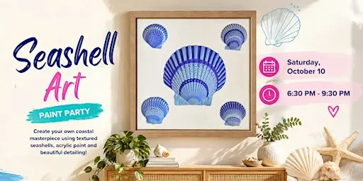 3D Seashell Art Party