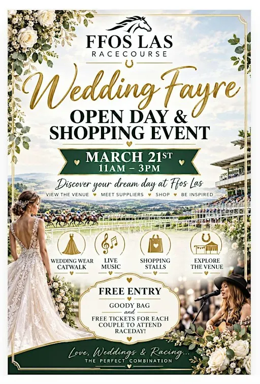 Wedding Fayre fFos las racecourse