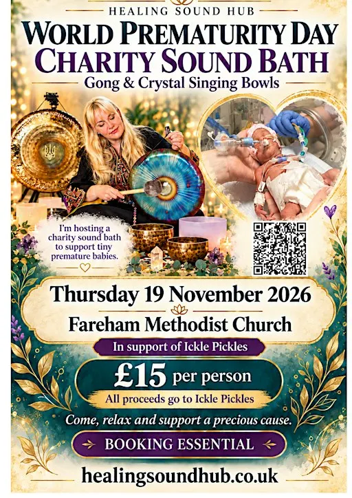 World Prematurity Day : Fundraising Sound Bath in Support of Ickle Pickles
