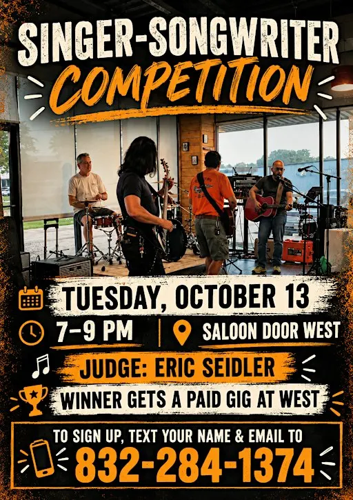 Got an original song you’d love to share? Come play it for us at Saloon Doo