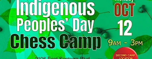 Indigenous Peoples' Day Chess Camp at Musical Arts Center of San Antonio