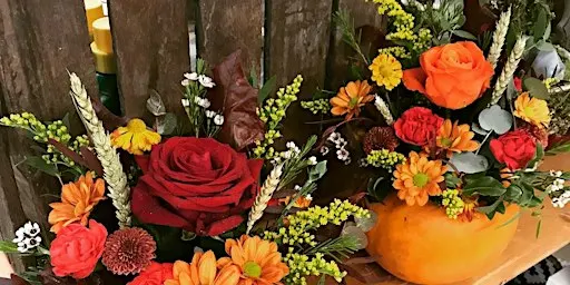 Autumn Pumpkin Flower Arrangement Workshop