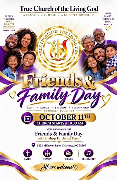 Friends and Family Sunday