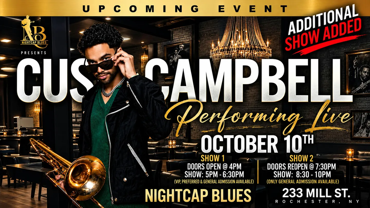 Cus Campbell LIVE at Nightcap Blues - 5PM SHOW ONLY -