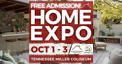 FREE Murfreesboro Home Expo, October 2027