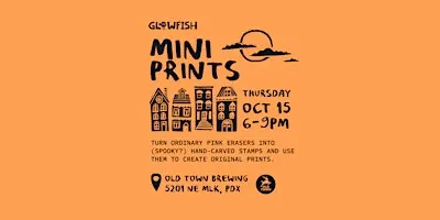 Mini Prints: Eraser Block Printing at Old Town Brewing