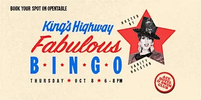 Drag Bingo w/ Vanity Halston in King's Highway at Ace Hotel & Swim Club