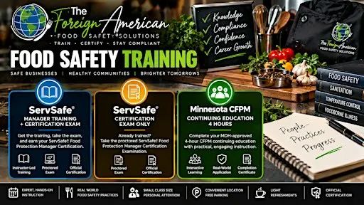 ServSafe Manager: Training, Exam Only & MN CFPM CE