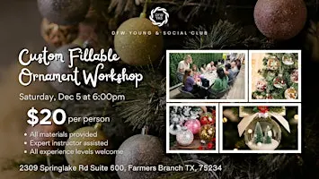 Custom Fillable Ornament Workshop