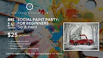 Social Paint Party for Beginners | Sip & Paint