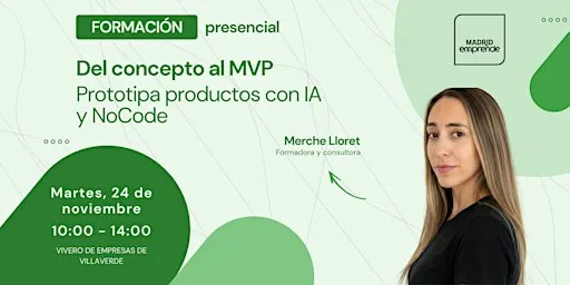 Formación gratis | Del concepto al MVP: prototipa productos con IA y NoCode