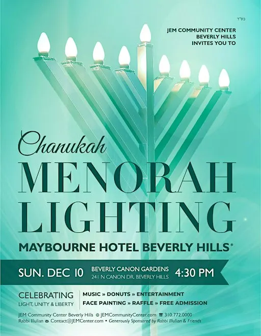 Free Hanukkah Party For Family & Friends | Chanukah Menorah Lighting | JEM