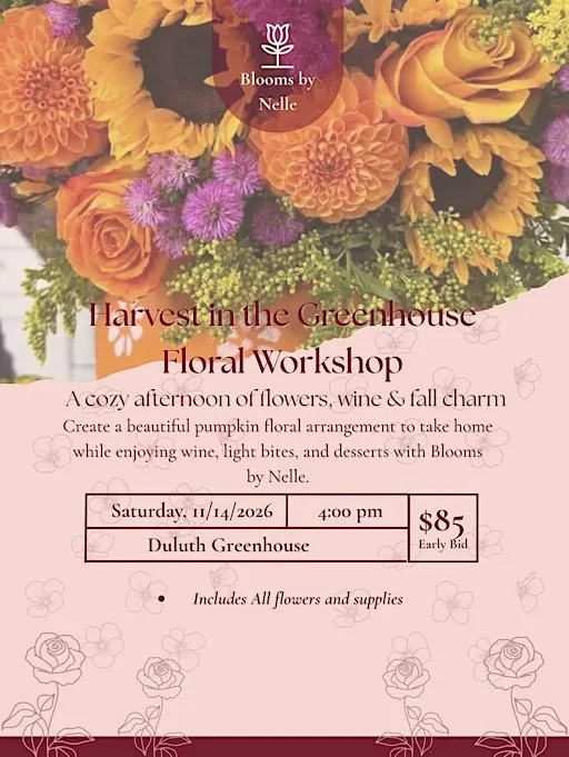 Harvest in the Greenhouse Floral Workshop