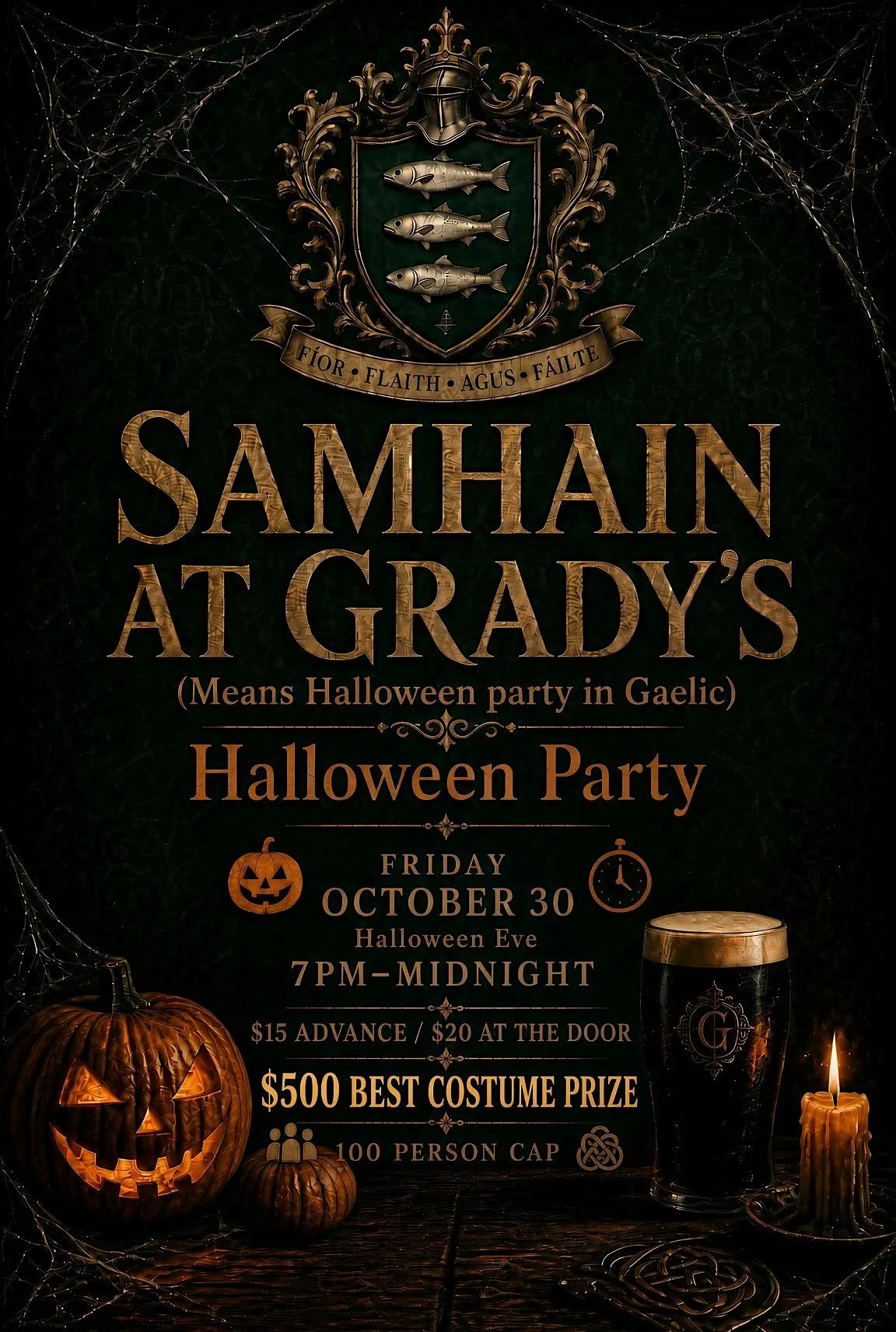 SAMHAIM @ Grady's Public House (DJ TySlime and Halloween Party)
