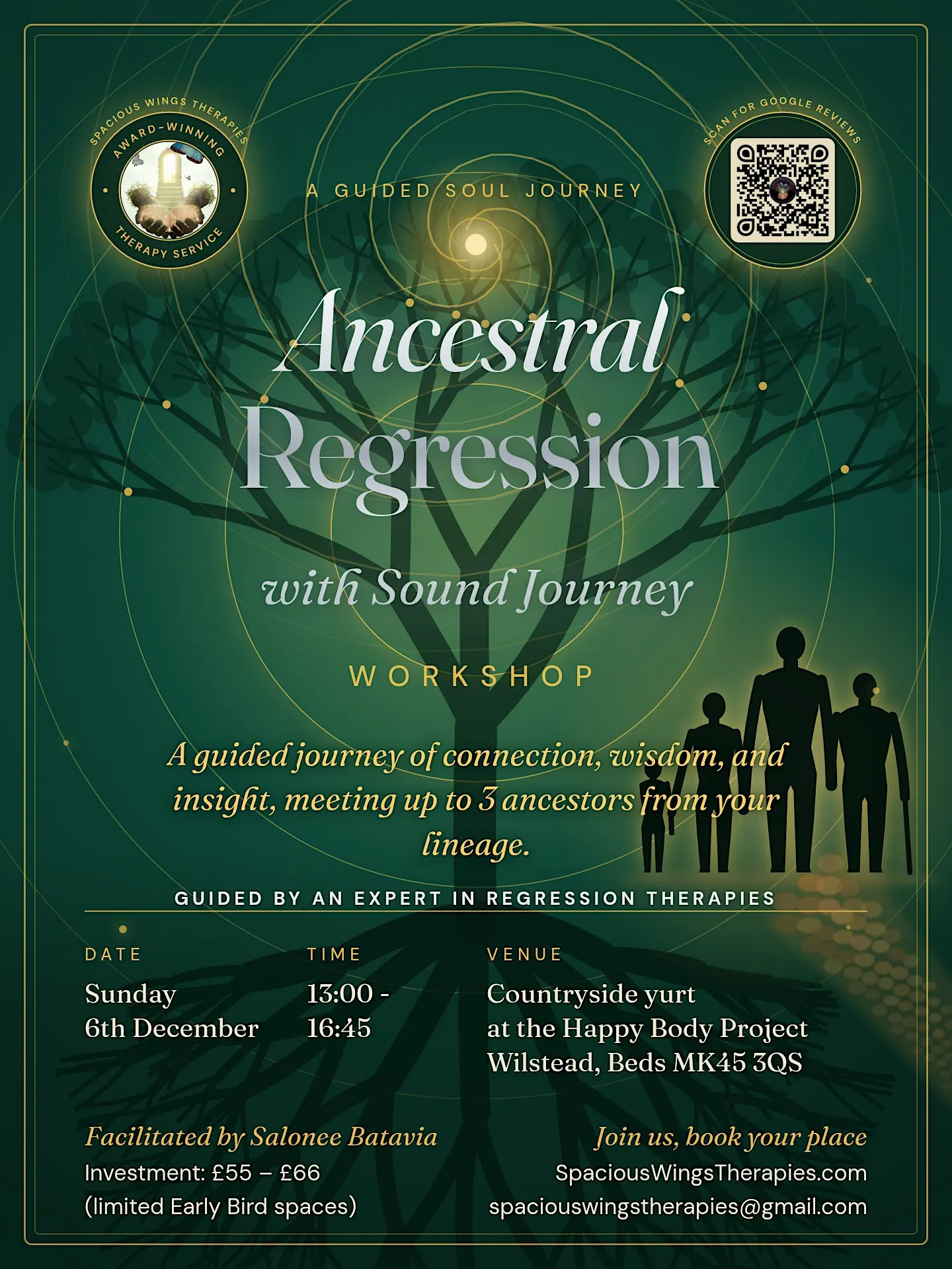 Ancestral Connection Regression Journey with Sound Bath.