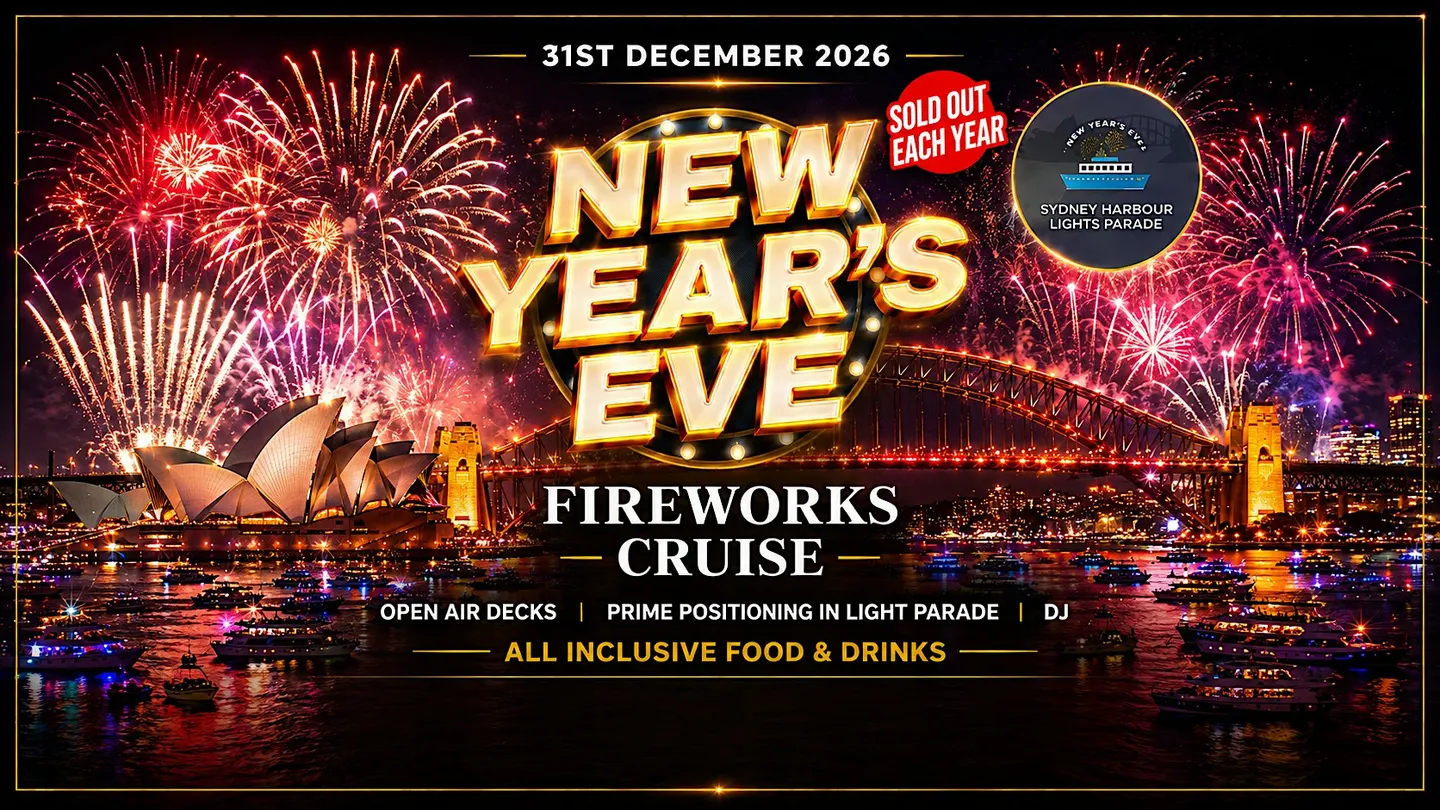 MV Sydney | NYE Fireworks Cruise | All Inclusive | Open Air Viewing Decks