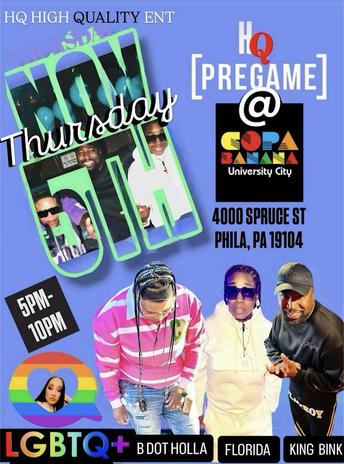 “HQ” PRE GAME PARTY
