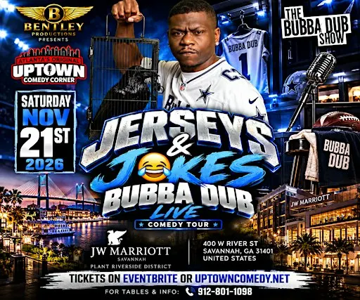 Bubba Dub Live — Jerseys & Jokes Comedy Tour | Saturday, Nov. 21