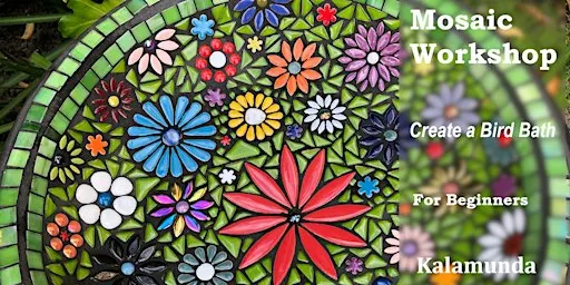 BIRD BATH Mosaic Workshop - Monday 25th Jan