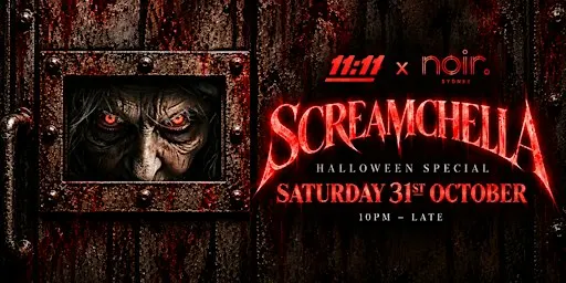 11:11 Presents SCREAMCHELLA | Sydney’s Biggest Halloween Party 2026