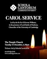 Cambridge Schola Carols at the Temple Church