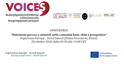 “Matrimoni precoci e minorili nelle comunità Rom: sfide e prospettive”