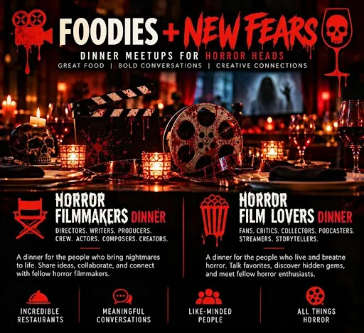 Foodies + New Fears: Charleston | Horror Fans Dinner Meet