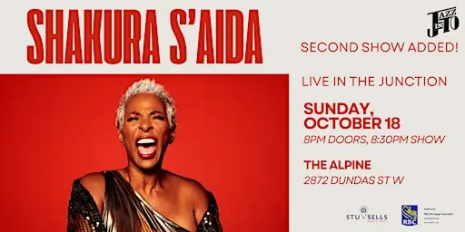 Second Show Added! Live in the Junction: Shakura S'Aida at The Alpine