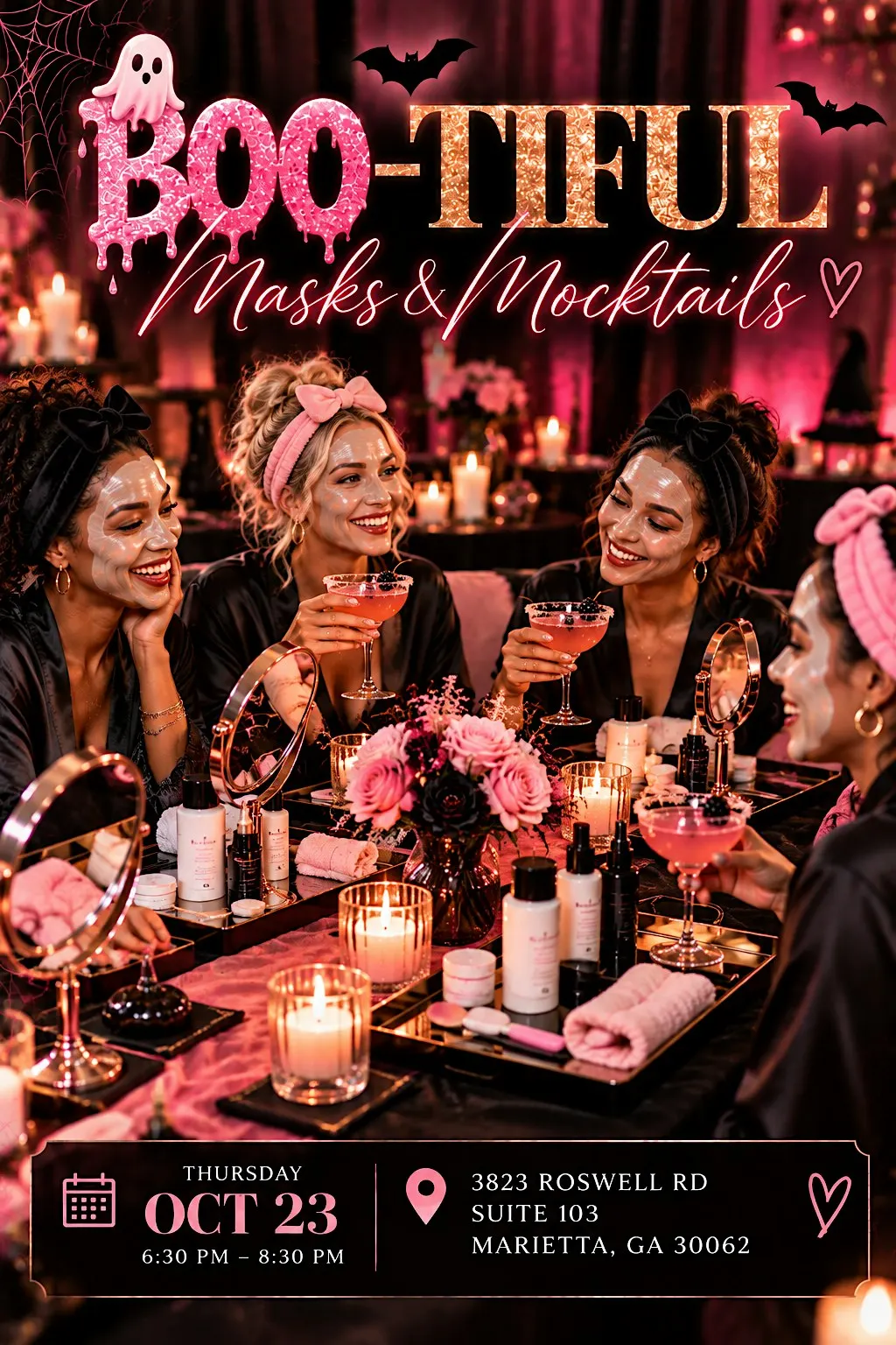 Boo-tiful Masks and Cocktails