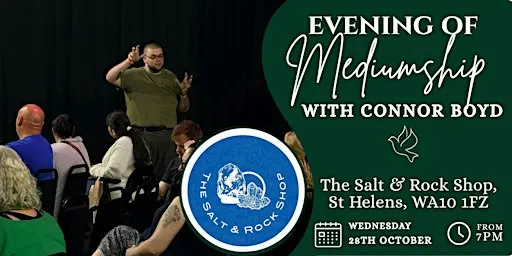 An Evening of Mediumship with Connor Boyd - The Salt and Rock Shop