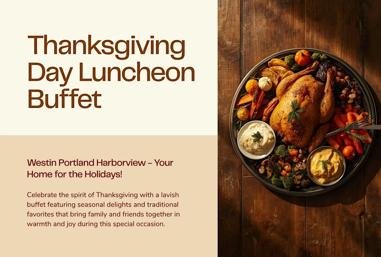 Thanksgiving Grand Buffet at The Westin Portland Harborview