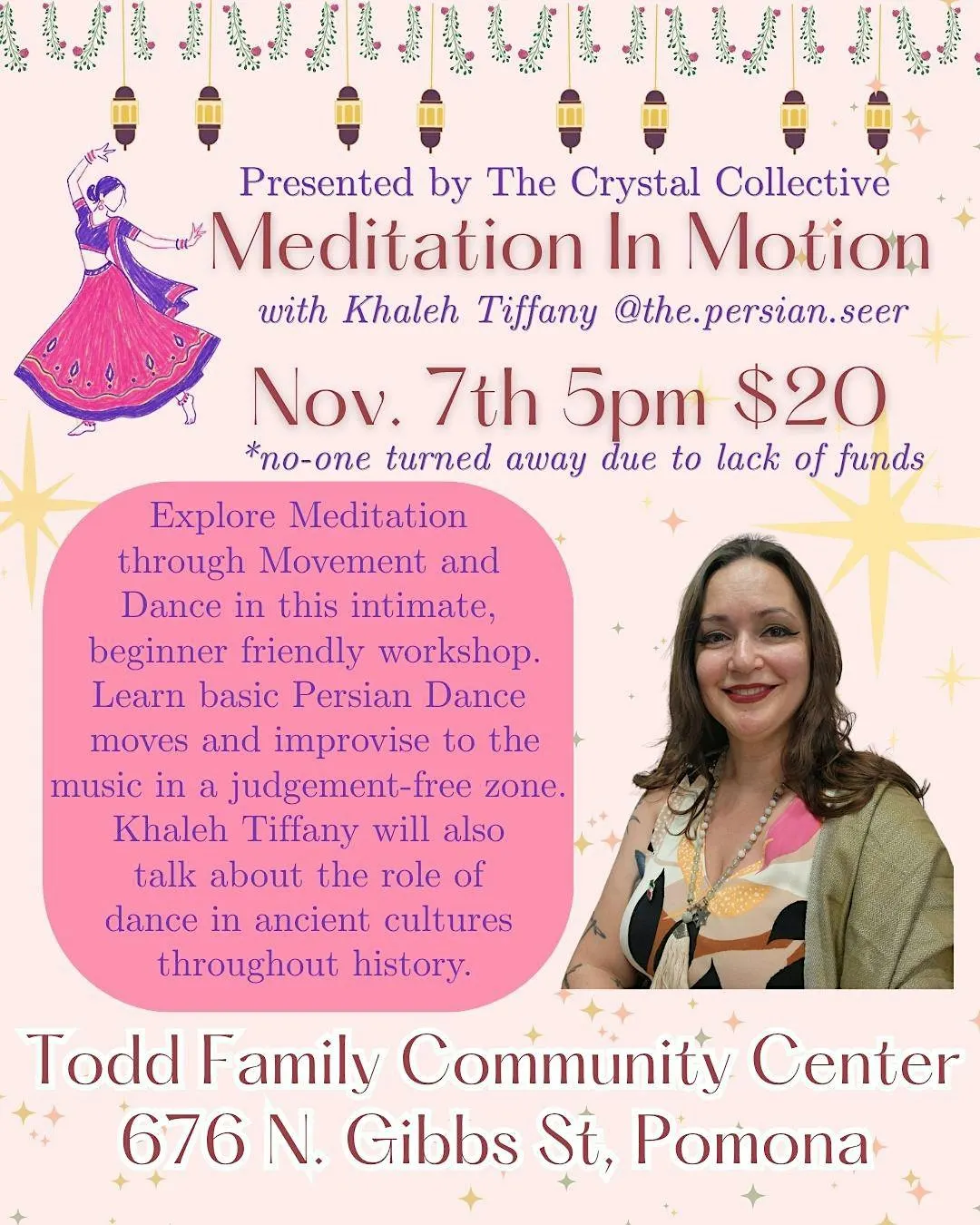Meditation in Motion: Intro to Persian Dance + Intuitive Movement
