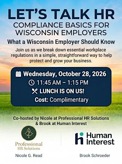 Let's Talk HR: Compliance Basics for Wisconsin Employers