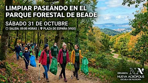 Voluntariado ecológico: LIMPIAR PASEANDO (Parque forestal de Beade)