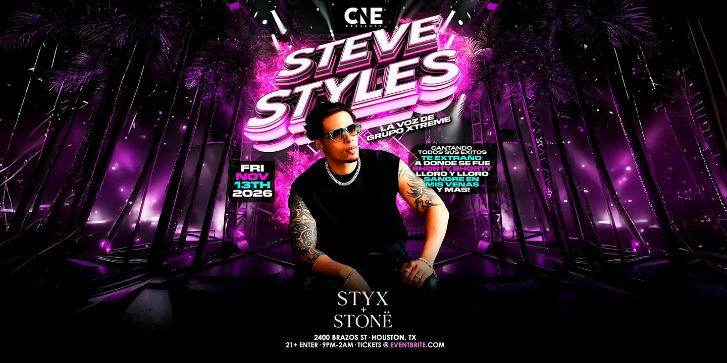 Steve Styles La Voz De Grupo Xtreme Live in Houston