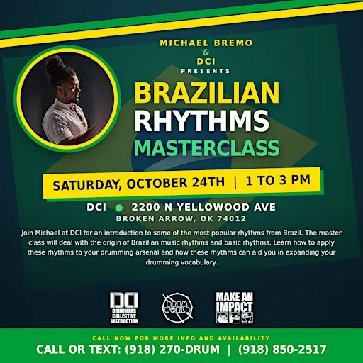 Brazilian Rhythms Master Class at DCI