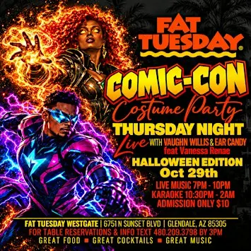 Comic-Con Costume Party at Fat Tuesday w/ Vaughn Willis & Vanessa Renee