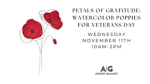 Petals of Gratitude: Watercolor Poppies for Veterans Day
