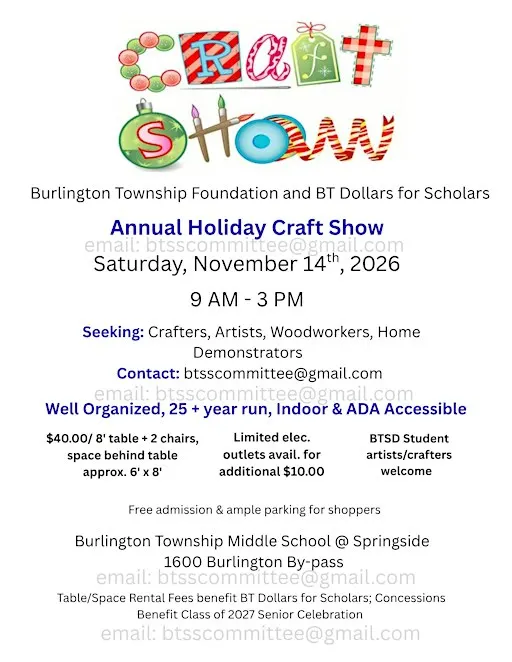 Burlington Township Annual Holiday Craft Show