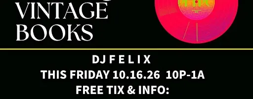 VINYL NIGHTS @ Vintage Books