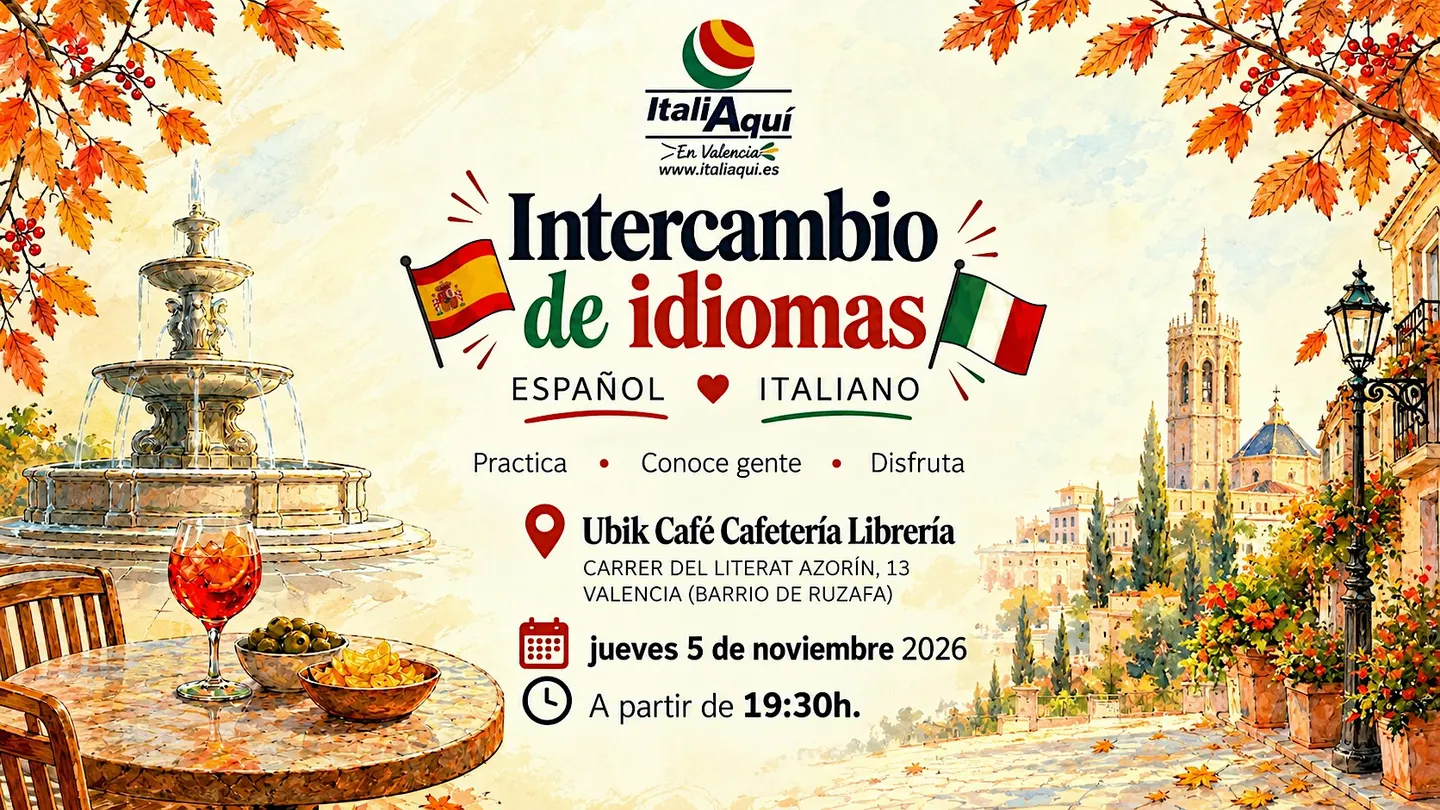 Intercambio de idiomas italiano–español en Valencia