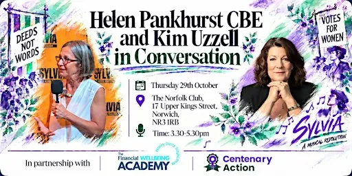 Deeds Not Words: Helen Pankhurst in conversation with Kim Uzzell