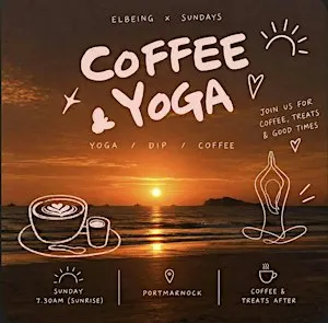 Sunrise yoga + coffee