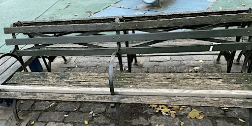 Rain Date: Painting Benches at Stuyvesant Park
