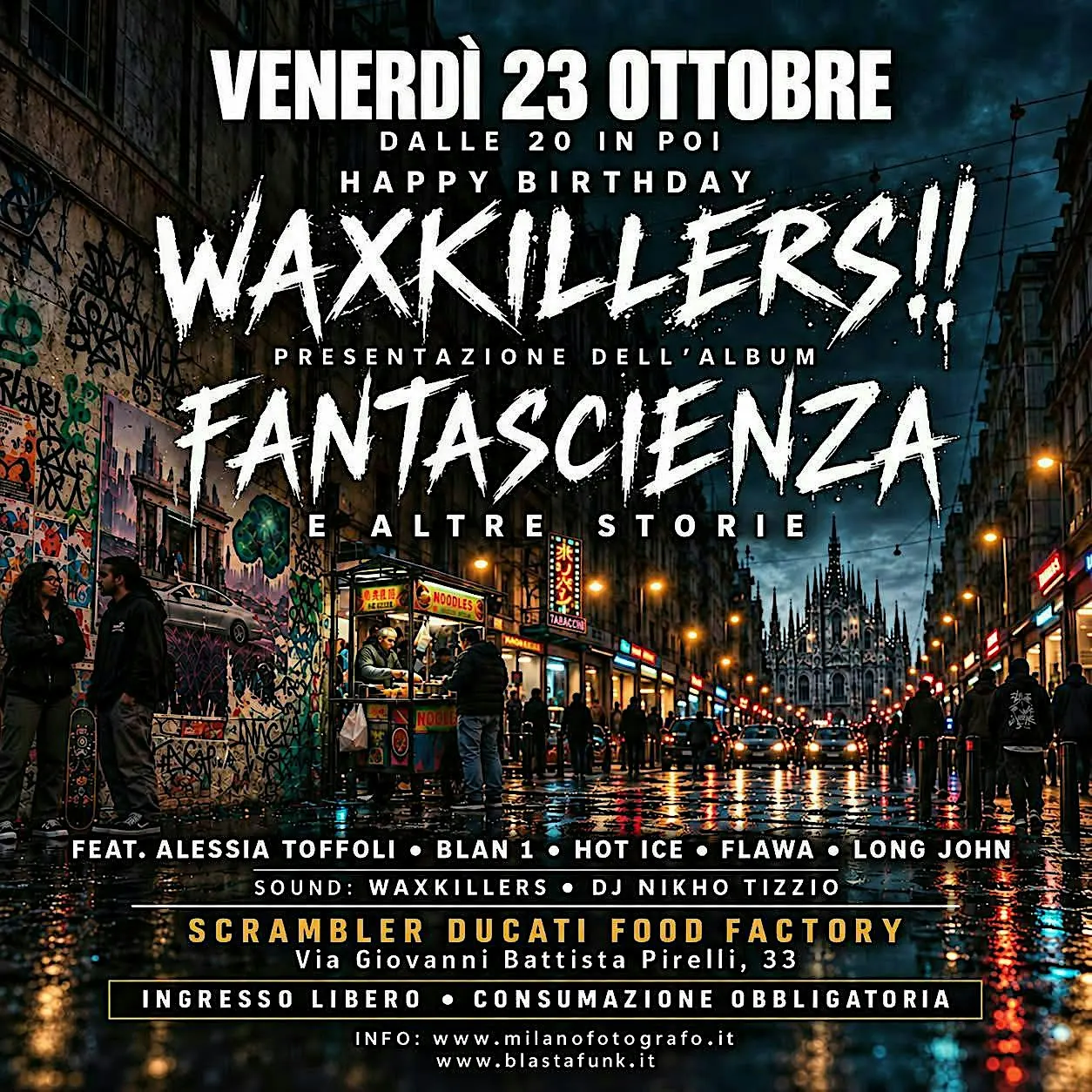 WAXKILLERS X SCRAMBLER DUCATI FOOD FACTORY