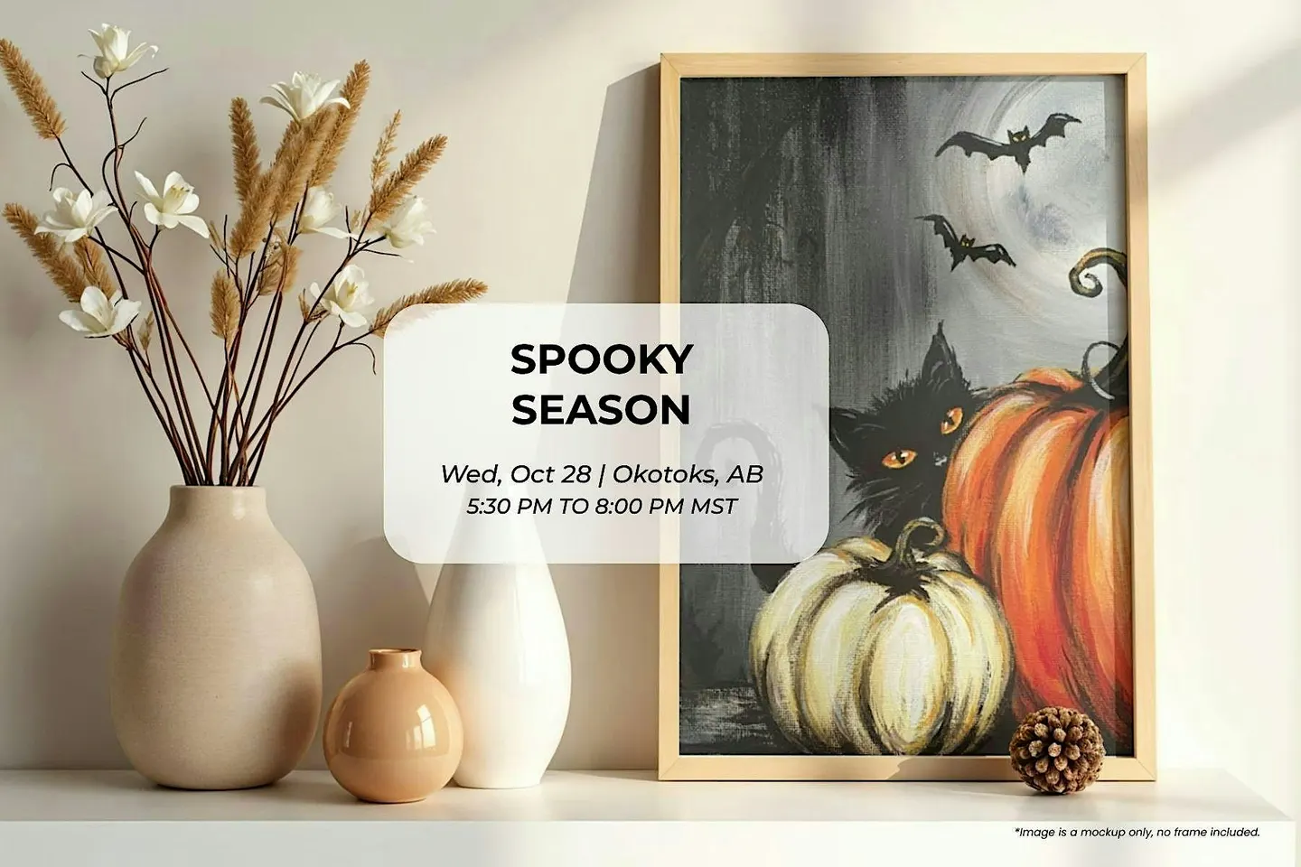 Paint Night: Spooky Season – Pumpkins & Black Cat