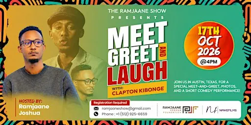 Meet, Greet & Laugh with Clapton Kibonge