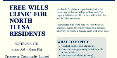 Free Wills Clinic for North Tulsa Residents